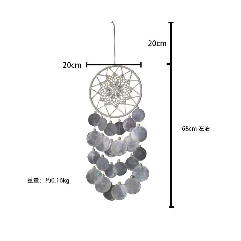 Moon Drift Capiz Dreamcatcher Wind Chime