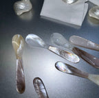 RoséShell Duo – Handcrafted Freshwater & Mississippi Pink Shell Spoon & Fork Set