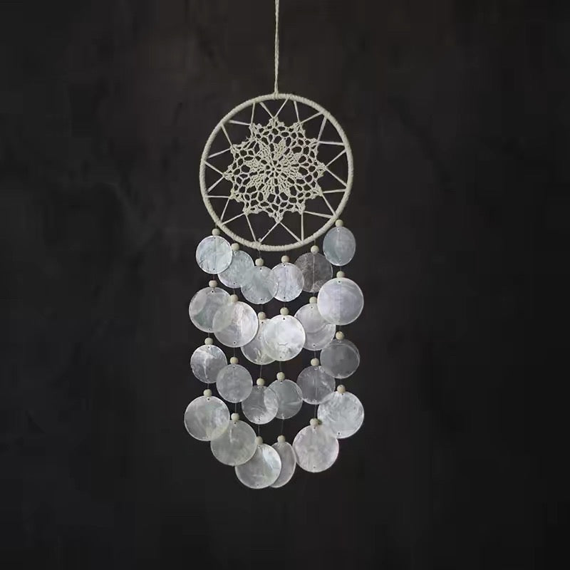 Moon Drift Capiz Dreamcatcher Wind Chime
