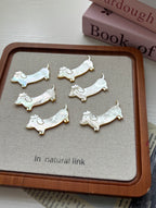 Little Wanderer Dachshund Shell Charm | Natural Shell