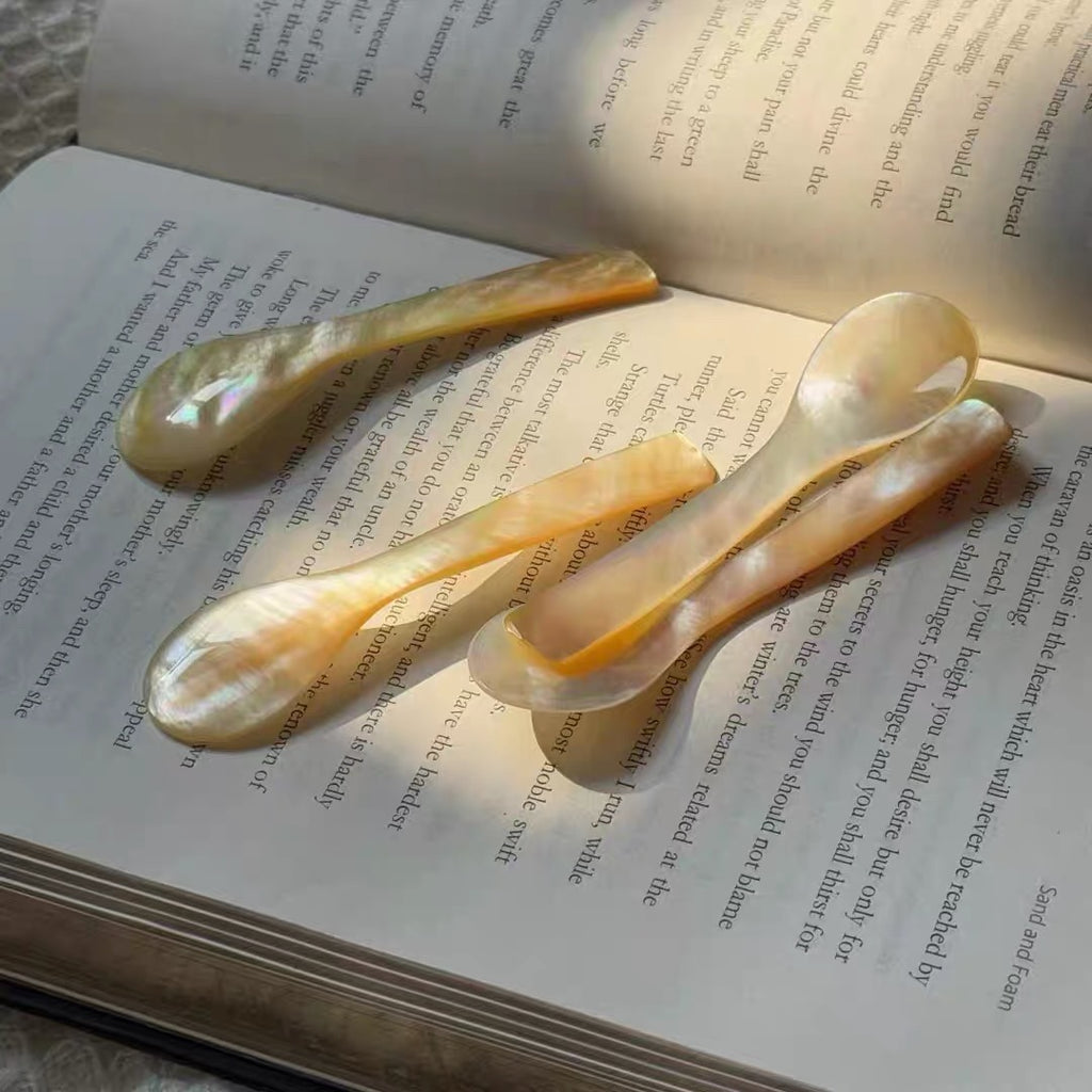 Golden Pearl Shell Spoon