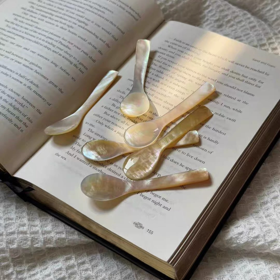Golden Pearl Shell Spoon