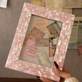 Pink Shell Glow French Collage Art Frame