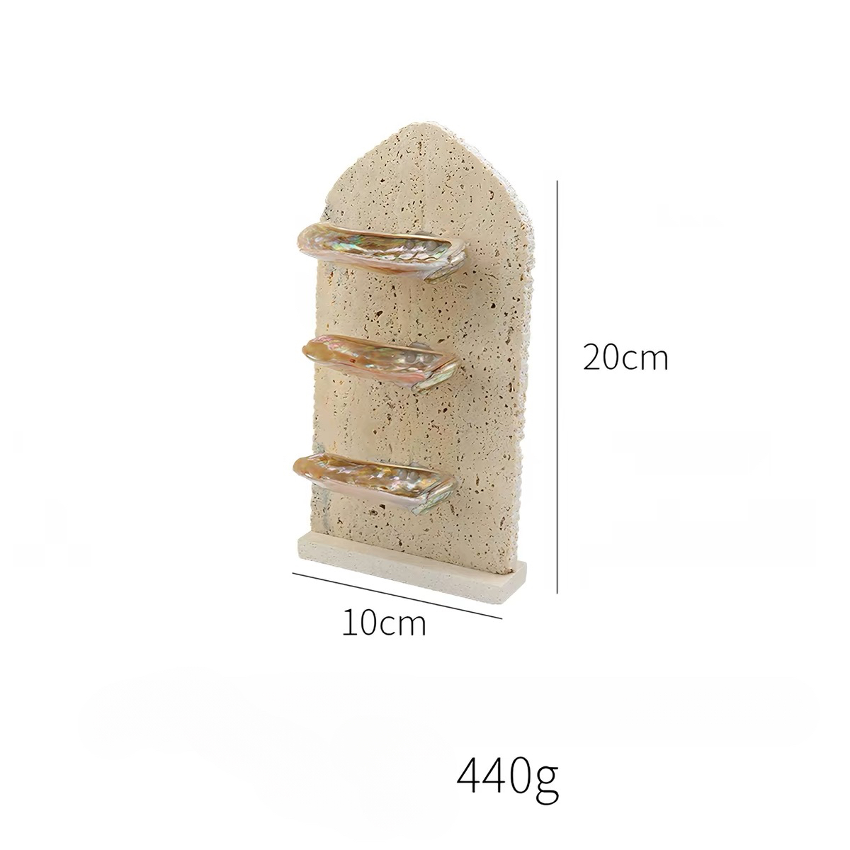 Tide Gallery Travertine Jewelry Stand