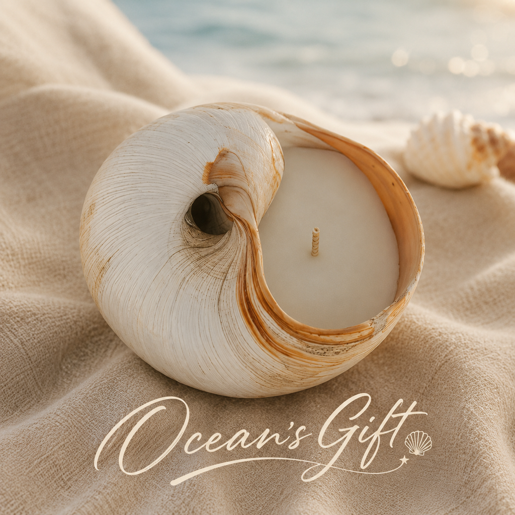 Ocean’s Gift Natural Seashell Soy Wax Candles