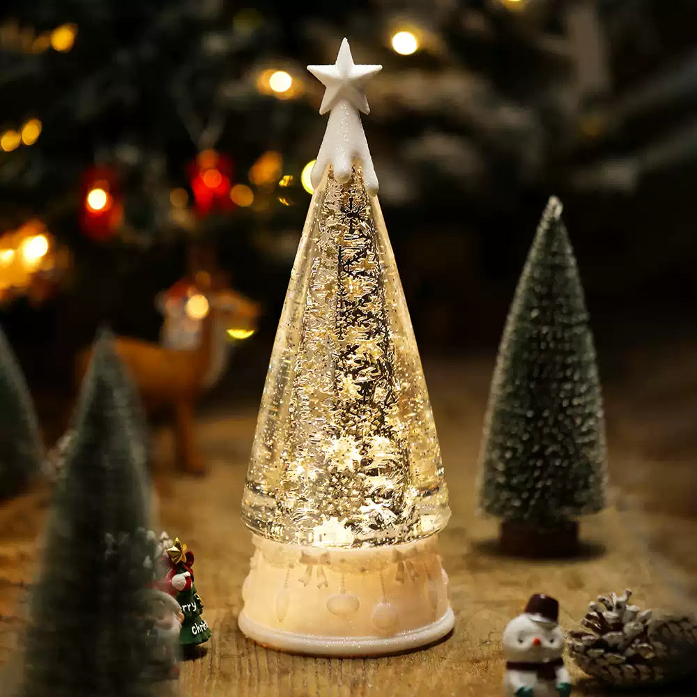 Snowglow Christmas Tree Music Box