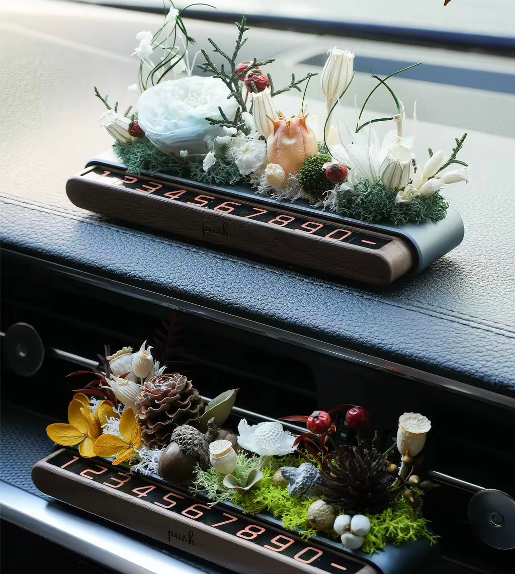 Everlasting Bloom Natural Seed Car Phone Number Plate