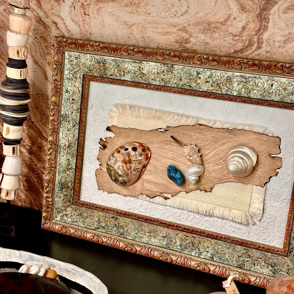 Love Letter from the Sea Handmade Shell Wall Art