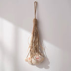 Mediterranean Shell & Conch Rope Wall Hanging | Coastal Boho Decor