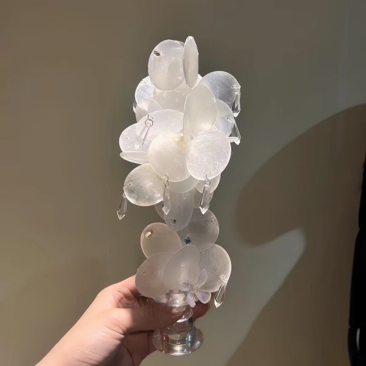 French Pearl Seashell Candle Holder