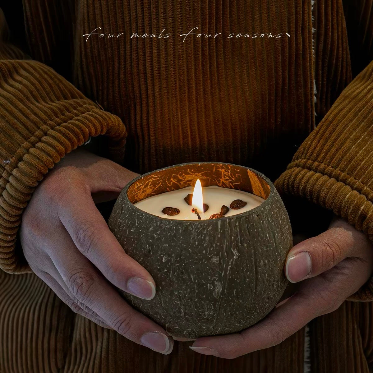 Coconut Glow Handmade Coconut Shell Soy Candle