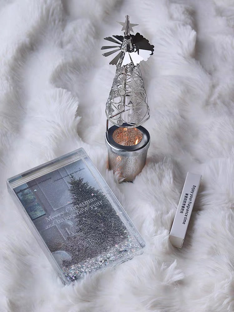 Winter Forest Candle Carousel Gift Set