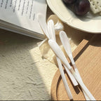 DewDrop Nacre Stirrer – Handcrafted Freshwater & Mississippi Pink Shell Spoon