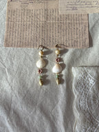 Luminous Secre Handmade Natural Shell Statement Earrings