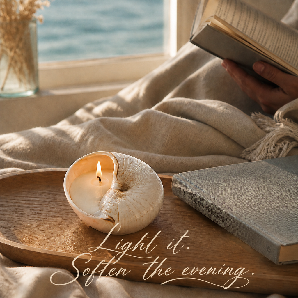 Ocean’s Gift Natural Seashell Soy Wax Candles