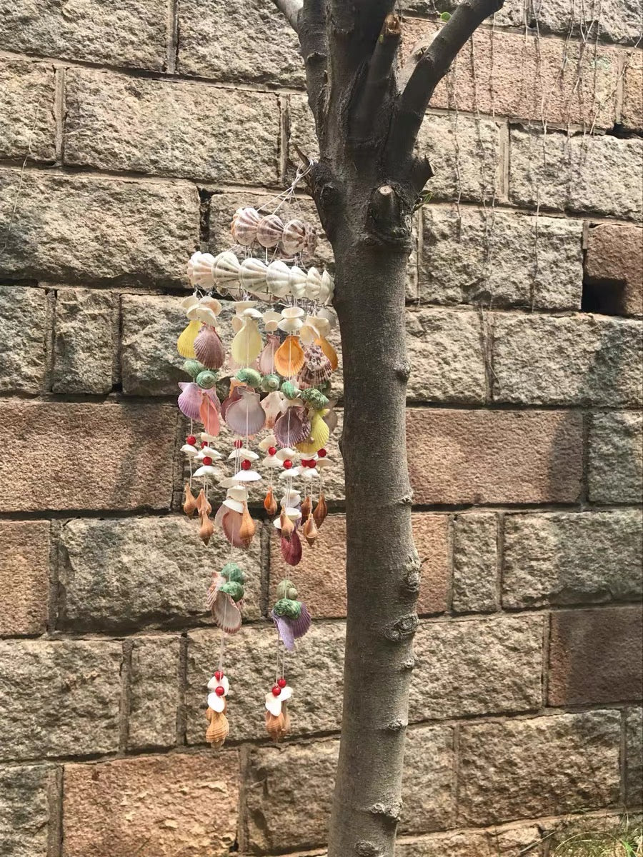 Sunset Reef Double-Tier Shell Wind Chime