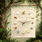 Coastal Shell Wall Clock – Handmade Beach Decor | DIY Kit or Finished
