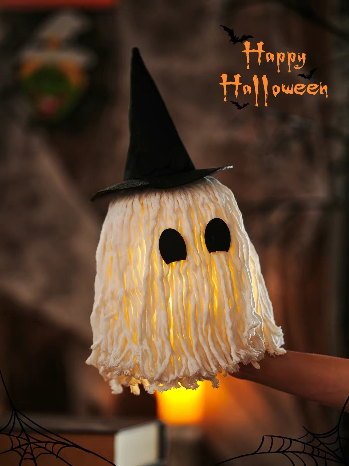 Halloween Glowing Ghost Tabletop Decoration – DIY Spooky Party Decor