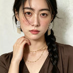 PearlCascade & MetalWeave Earrings