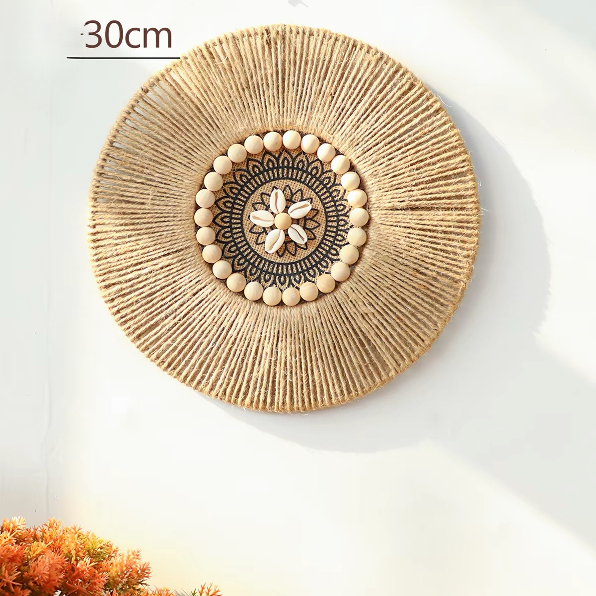 Coastal Shell & Woven Wall Art | Handmade Boho Wall Decor