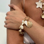 Handmade Natural Seashell & Flower Jewelry Set
