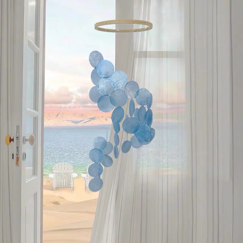 Pearl Cascade Capiz Shell Wind Chime