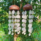Ocean Whisper Capiz Shell Wind Chime| Handmade Coconut Shell Hanging Decor