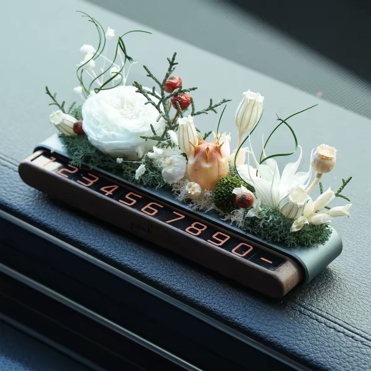 Everlasting Bloom Natural Seed Car Phone Number Plate