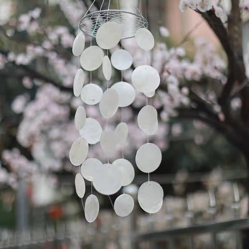 Misty Harbor Capiz Dreamcatcher Wind Chime