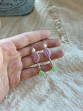 Sea Glimmer Pearl & Crystal Handmade Earrings