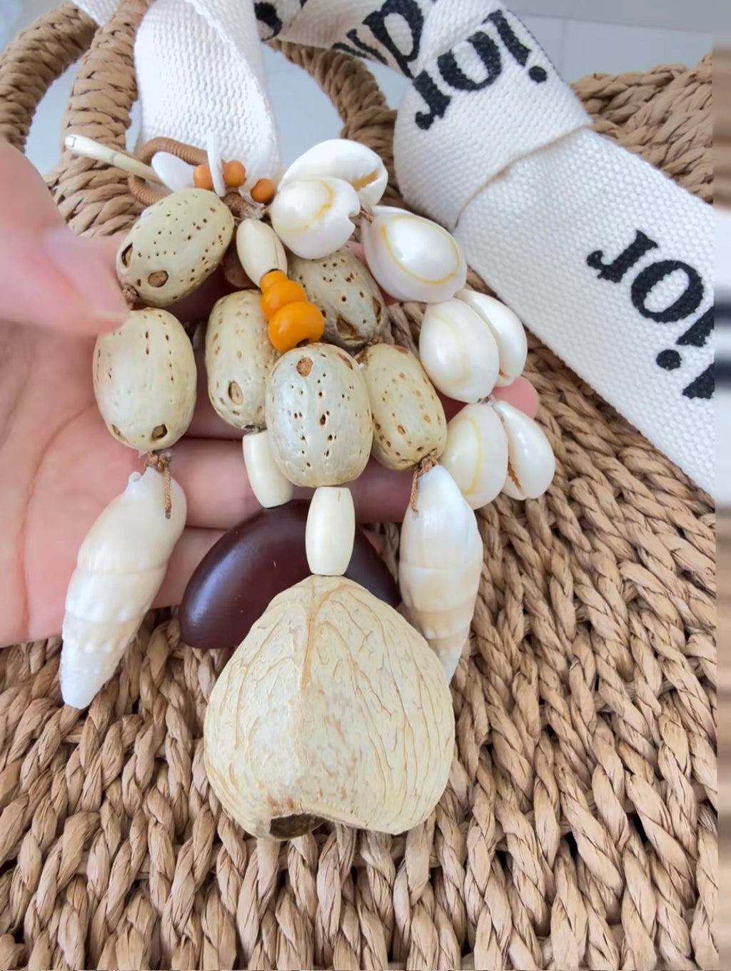 Natural Seed Pod & Shell Bag Charm