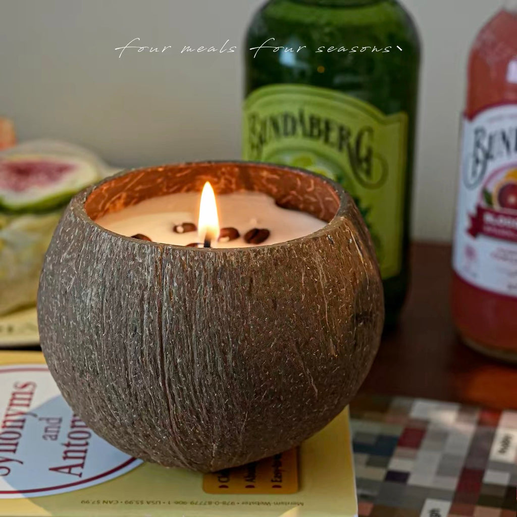 Coconut Glow Handmade Coconut Shell Soy Candle