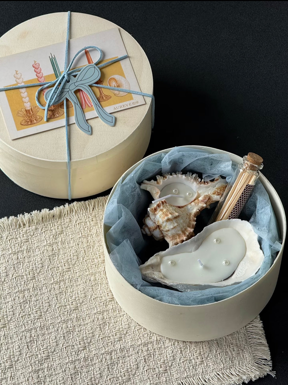 Ocean Glow Seashell Candle Gift Set