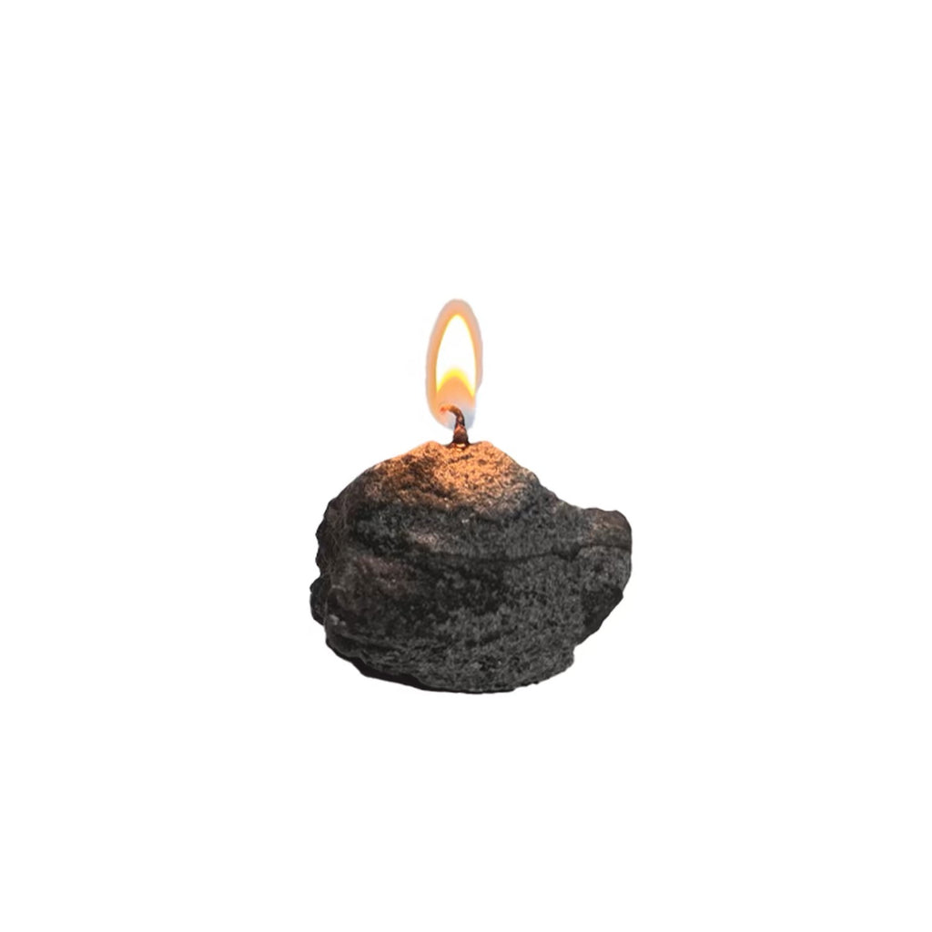 Golden Fortune Rock Candle | Smoky Sandalwood