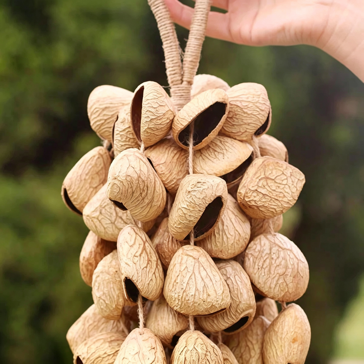 Panji Seed Shell Hand Bell – Earthtone