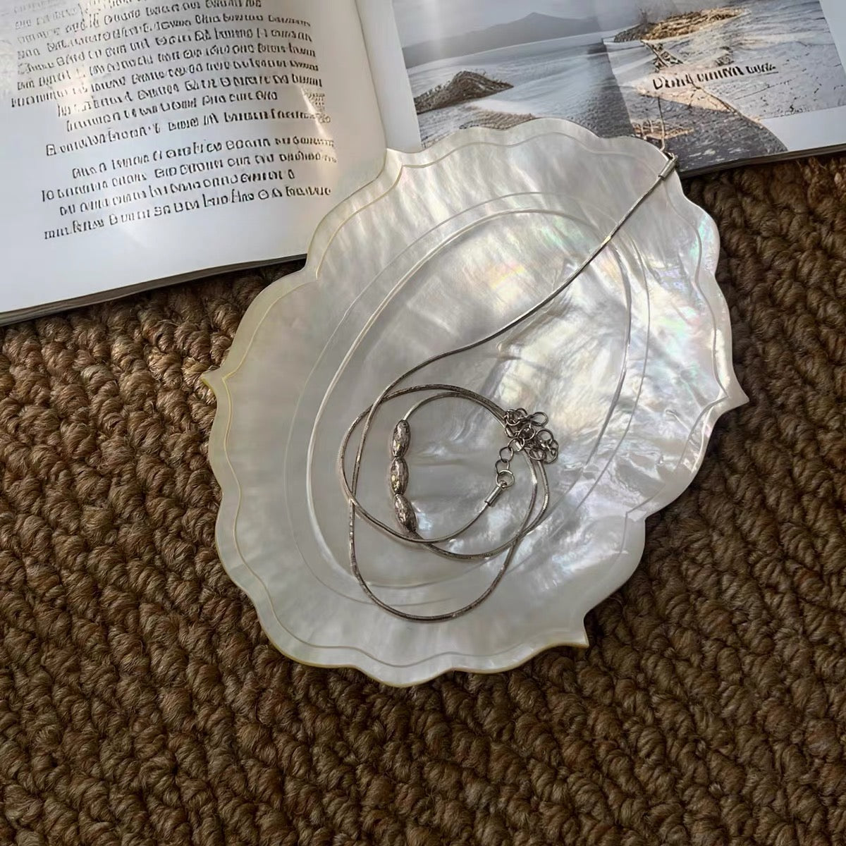 Moonlit Pearl Shell Tray