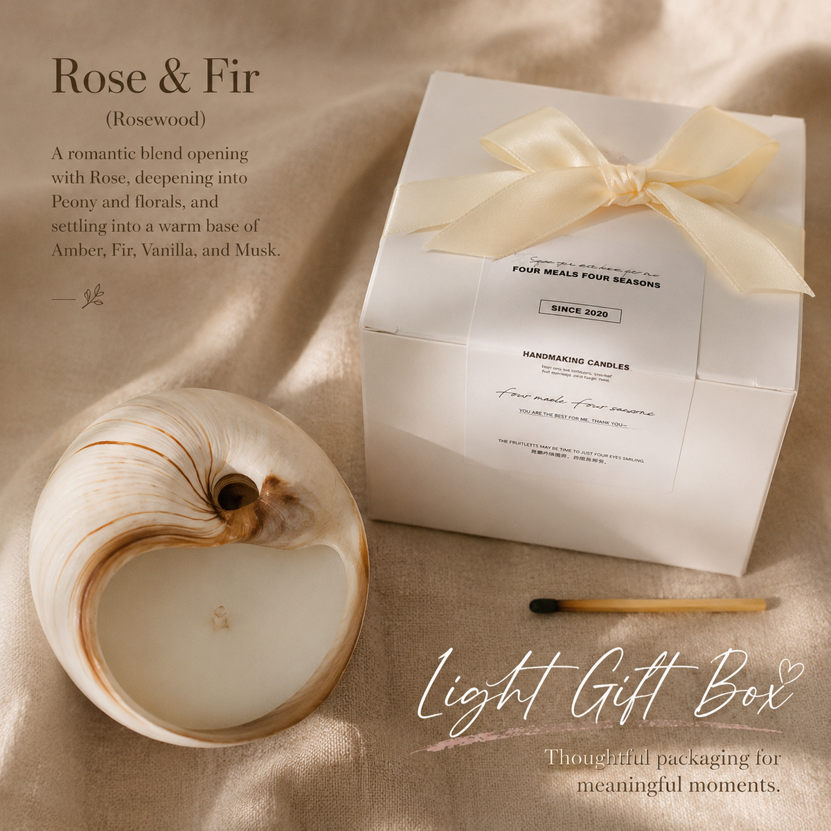 Ocean’s Gift Natural Seashell Soy Wax Candles