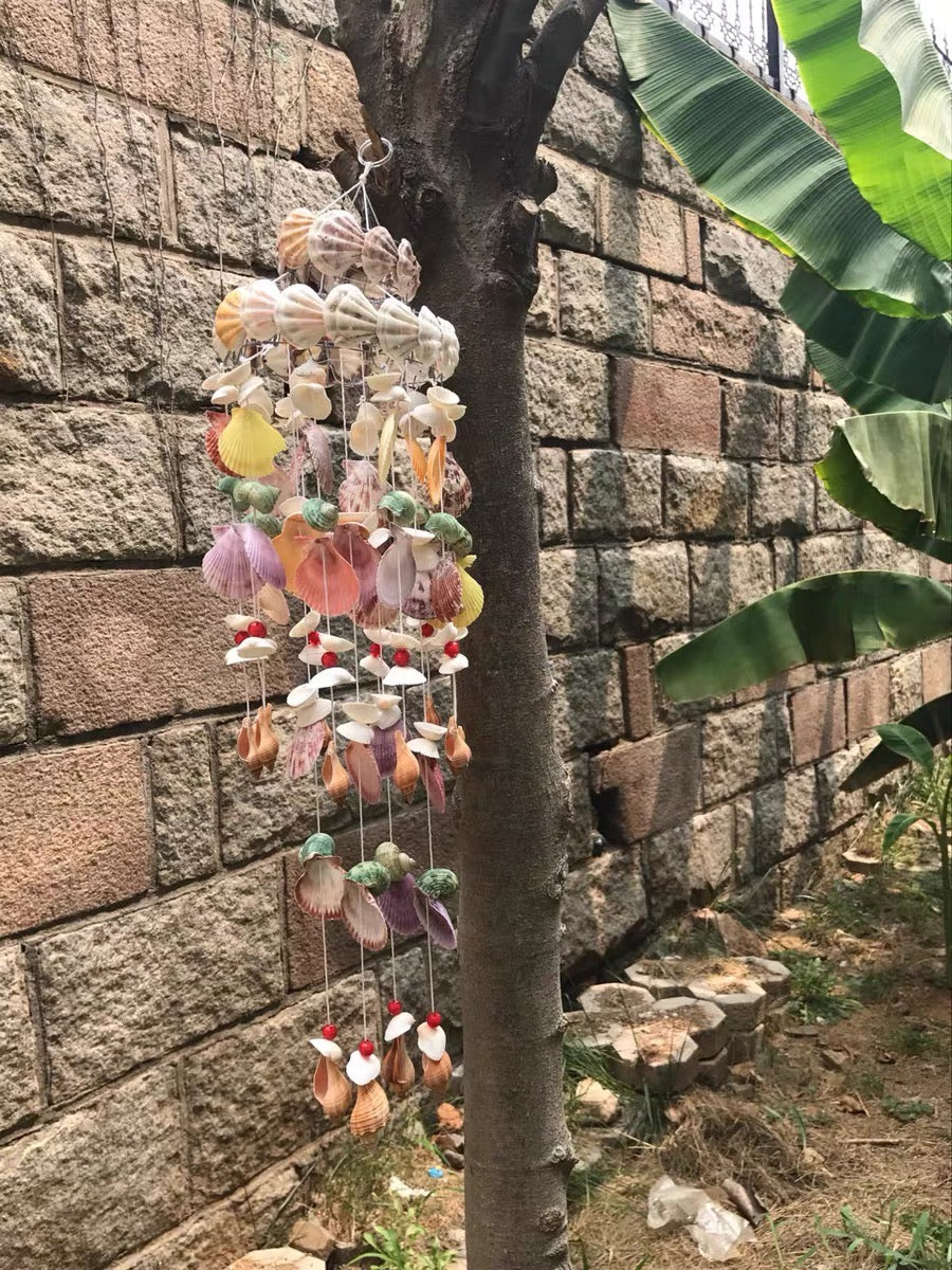 Sunset Reef Double-Tier Shell Wind Chime