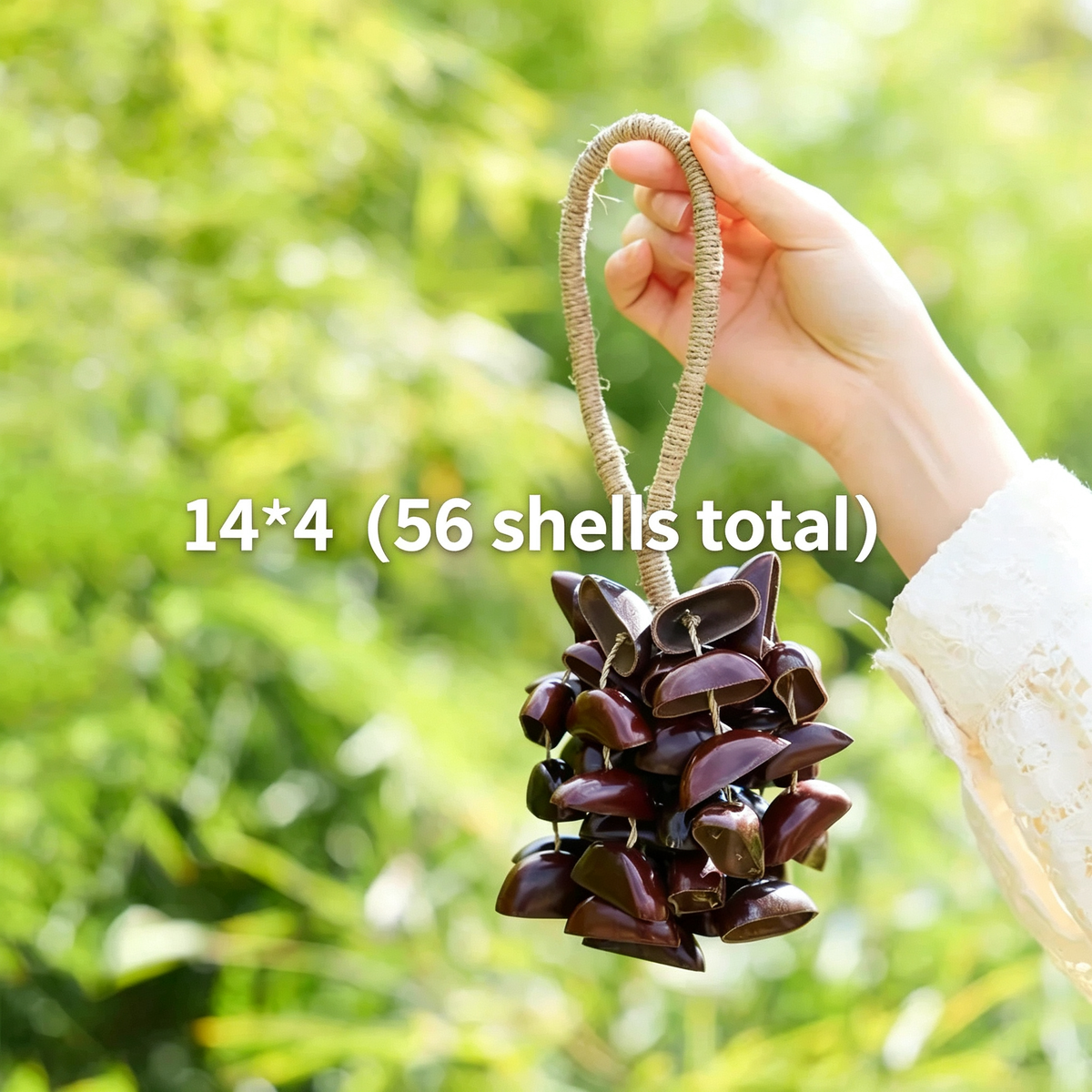 Juju Seed Shell Hand Bell – Deep Resonance