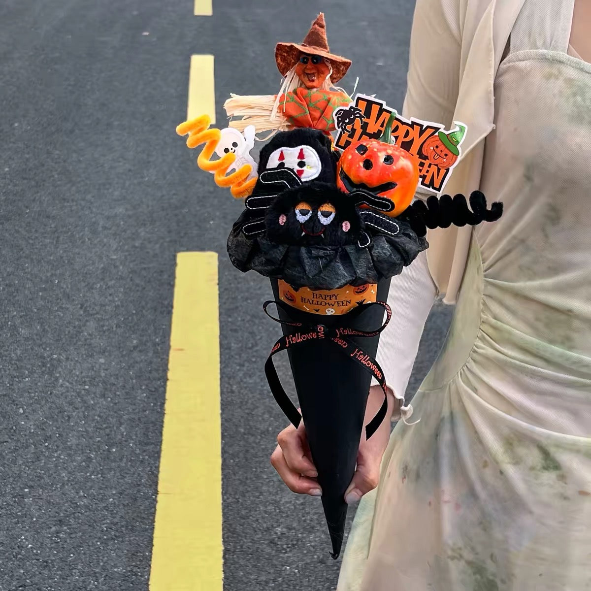 Harvest Mischief Halloween Scarecrow Gift Bouquet