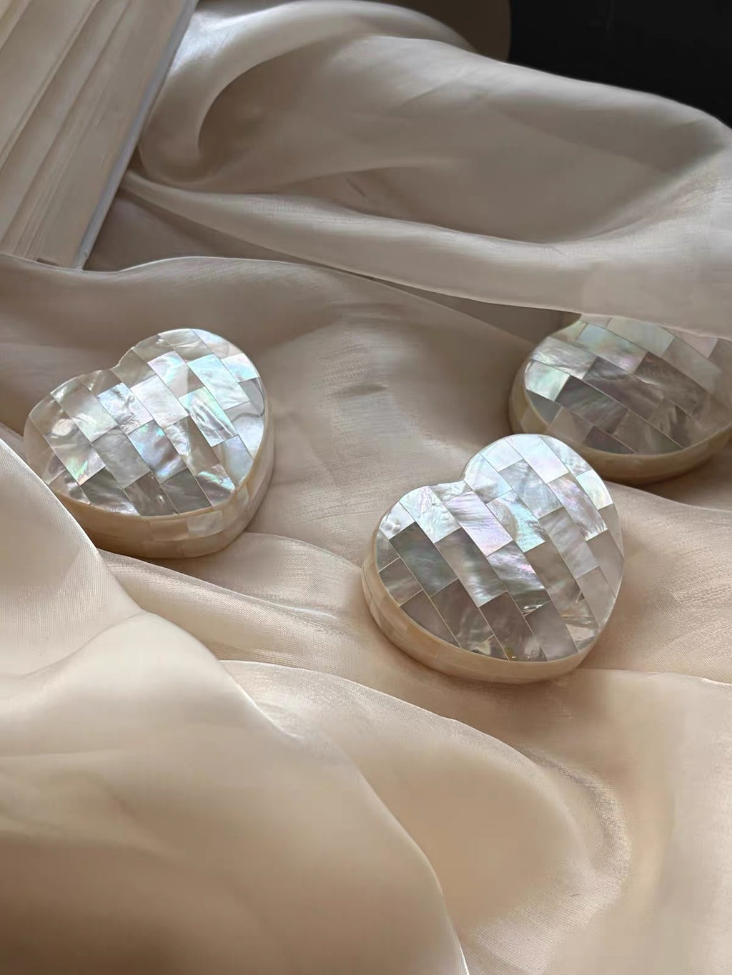 Heart Whisper Mother of Pearl Jewelry Box