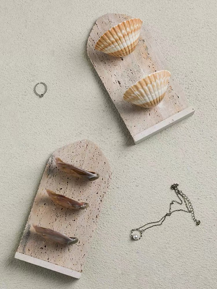Tide Gallery Travertine Jewelry Stand