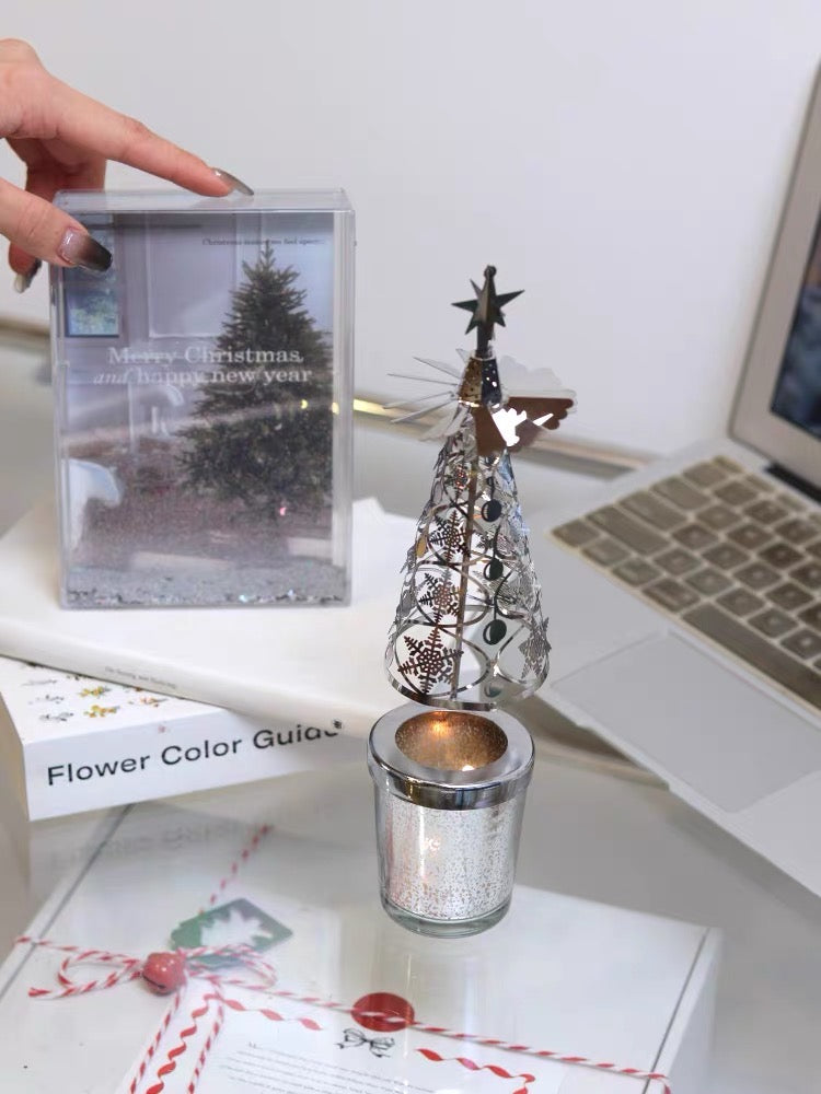Winter Forest Candle Carousel Gift Set