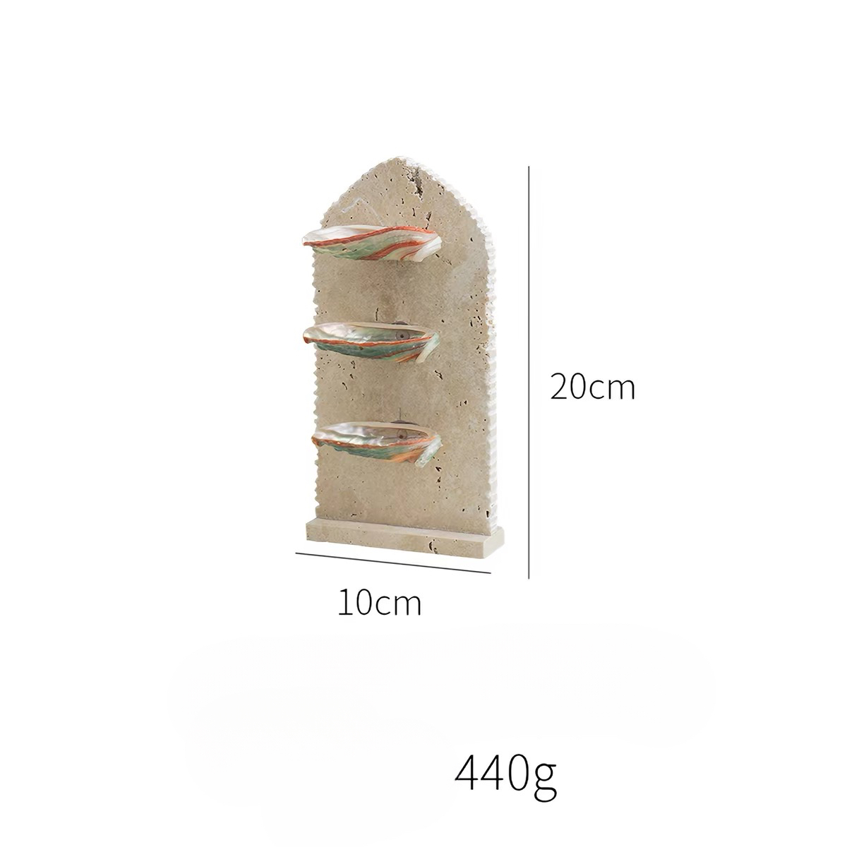 Tide Gallery Travertine Jewelry Stand