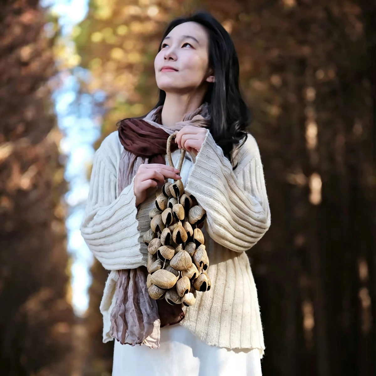 Panji Seed Shell Hand Bell – Earthtone