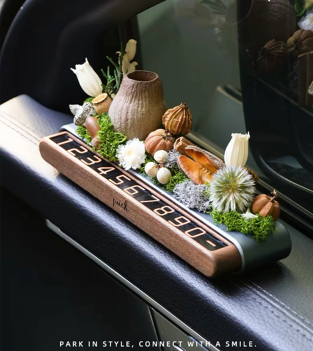 Everlasting Bloom Natural Seed Car Phone Number Plate