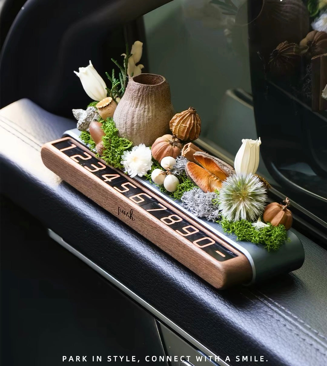 Everlasting Bloom Natural Seed Car Phone Number Plate