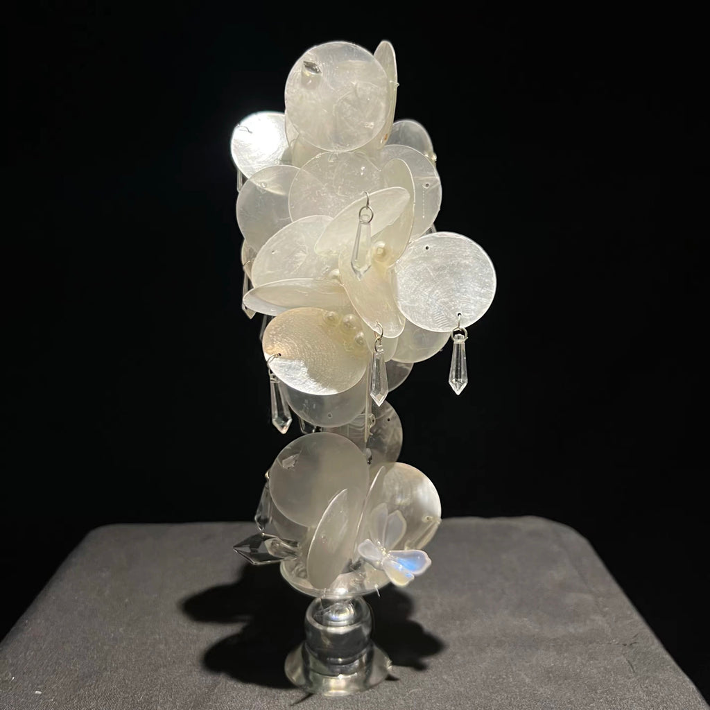 French Pearl Seashell Candle Holder