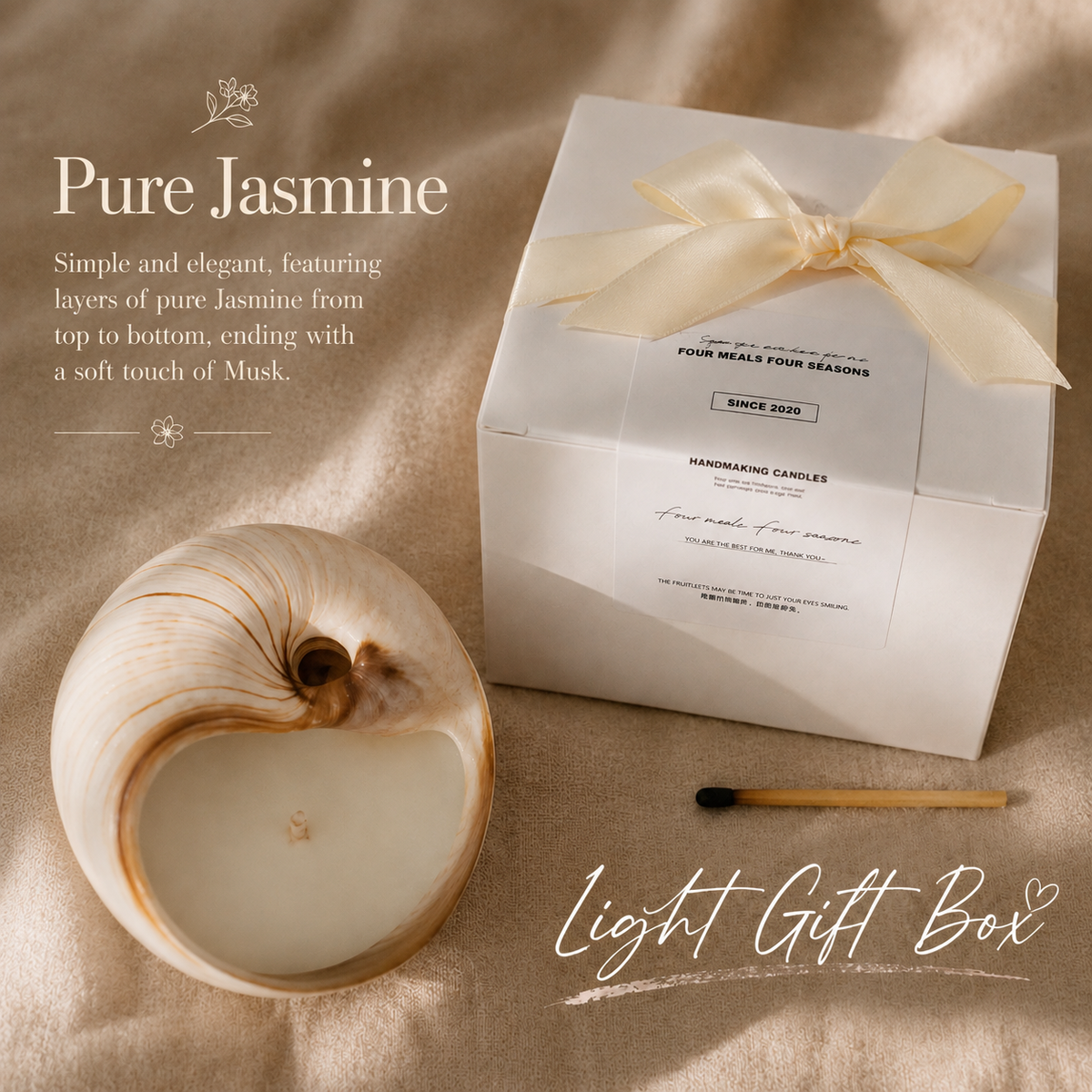 Ocean’s Gift Natural Seashell Soy Wax Candles