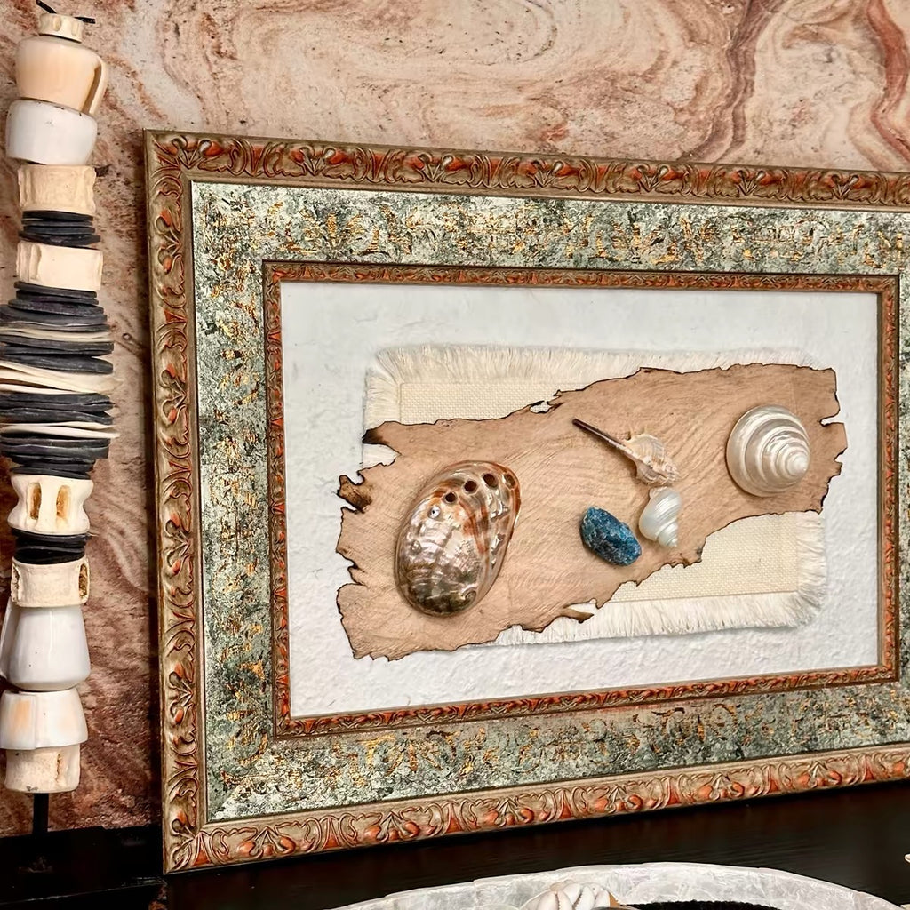 Love Letter from the Sea Handmade Shell Wall Art